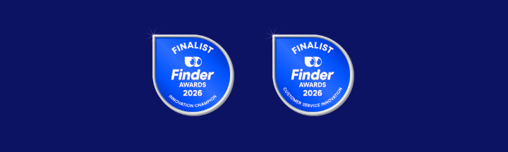 Finder awards 2026 - Innovation Champion and Customer Service Innovation